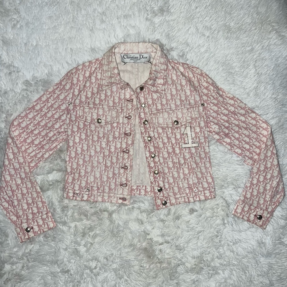 💗RARE💗 Authentic Vintage Christian Dior Pink Trotter Monogram Size 4